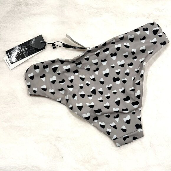 NWT Tavik Ali Full Swim Bottom in Cheetah Heart Print - Extra Small - Picture 5 of 7